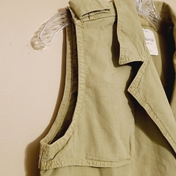Madewell | Women's Small Green Safari Utility Vest (Size Small) - Picture 6 of 16